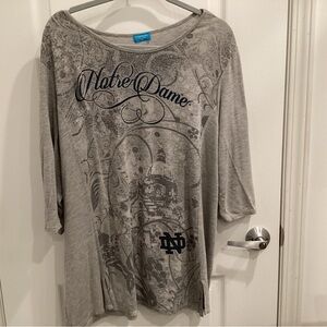 P. Michael Gray Top with Embellishments